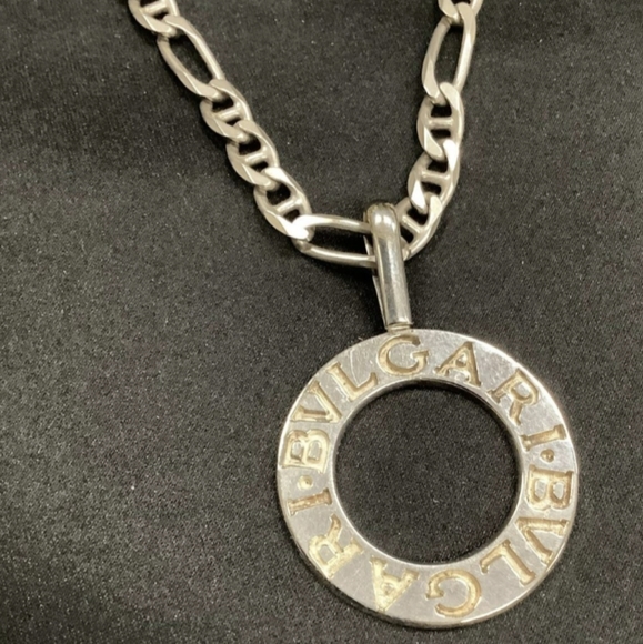 Authentic BVLGARI PENDANT WITH 925 NECKLACE - Picture 2 of 2